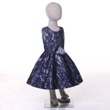 Blue Lace Flower Girl Dress